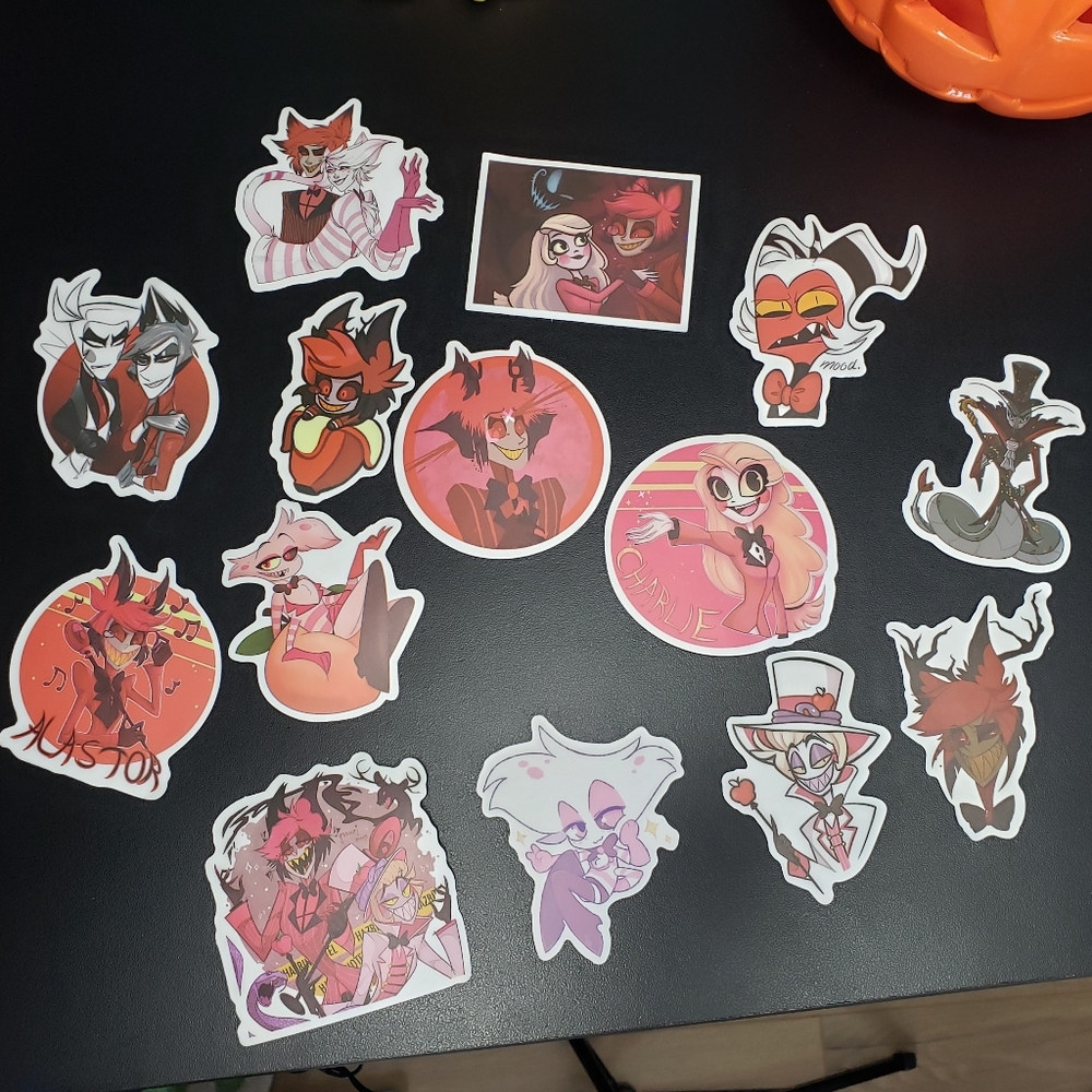 14 Hazbin Hotel + Helluva Boss stickers